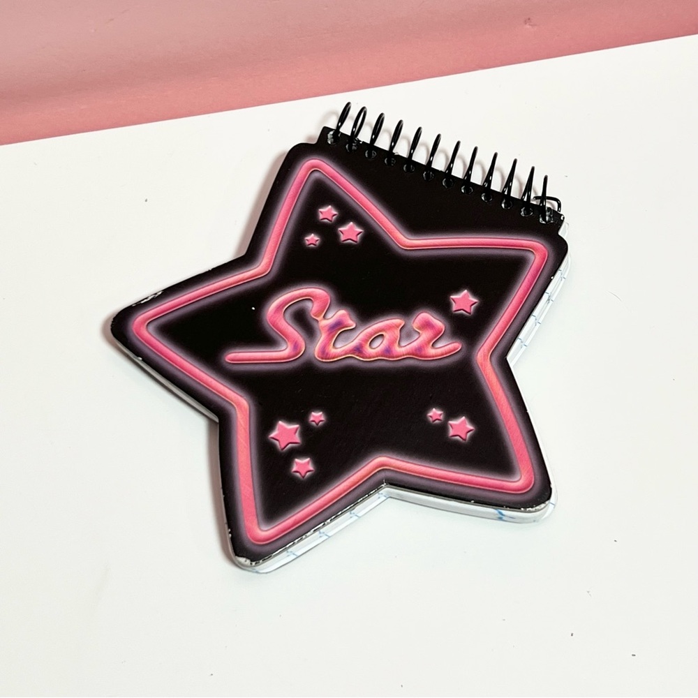 Vintage Y2K 2000s mcbling star notebook